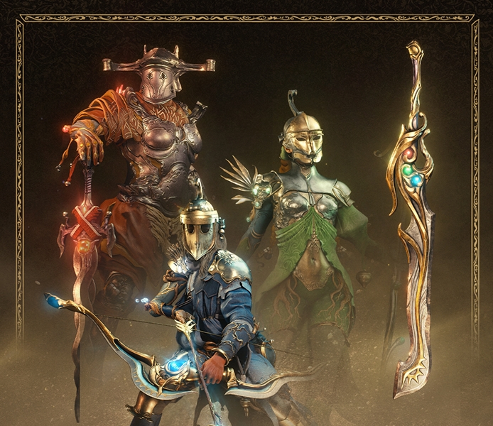 All items from Wyld Tethren, Wyld Oscelda, & Wyld Sirin + The Paragon Greatsword